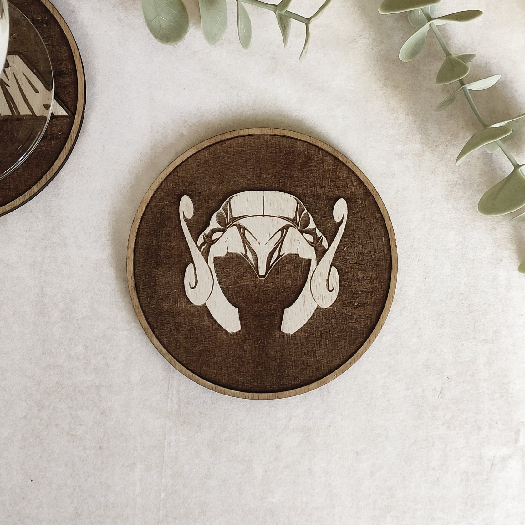 Set of 6 Saint Seiya Wooden Coasters - Handmade Gift - Housewarming - Wood Kitchenware-4
