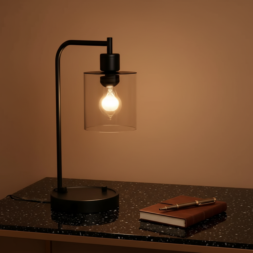 Oil Rubbed Bronze Table Lamps Set Of Two With USB Ports
